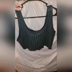 Crop top, about an XL. No tags
